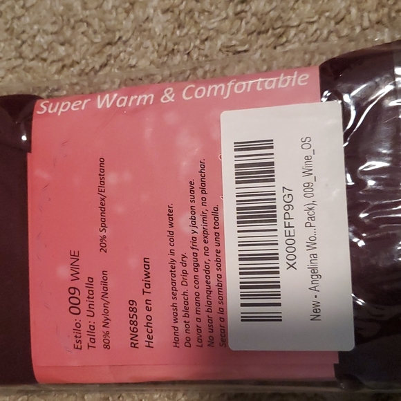 Angelina wine thermal tights size XS - Picture 2 of 2